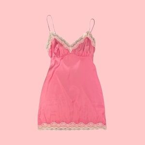 Y2K Satin Slip Dress​